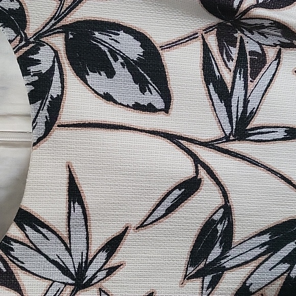 Leaf printed casual dress - Picture 3 of 4